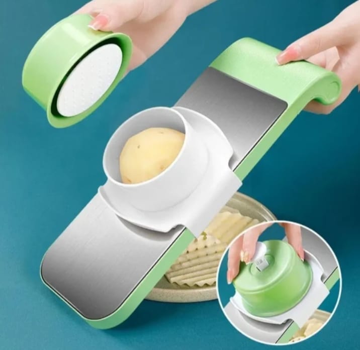 5 in1 Vegetable Cutter Stainless Steel Multifunctional Grater