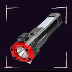 High-power Led Torch Light Rechargeable Flashlight And Multi Functional Tactical Hammer & Power Bank To Charge The Phone