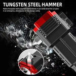 High-power Led Torch Light Rechargeable Flashlight And Multi Functional Tactical Hammer & Power Bank To Charge The Phone