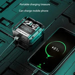 M25 Wireless Headphones Earphones Bluetooth Touch Control Noise Reduction Stereo Waterproof Earbuds Headset + Power Bank